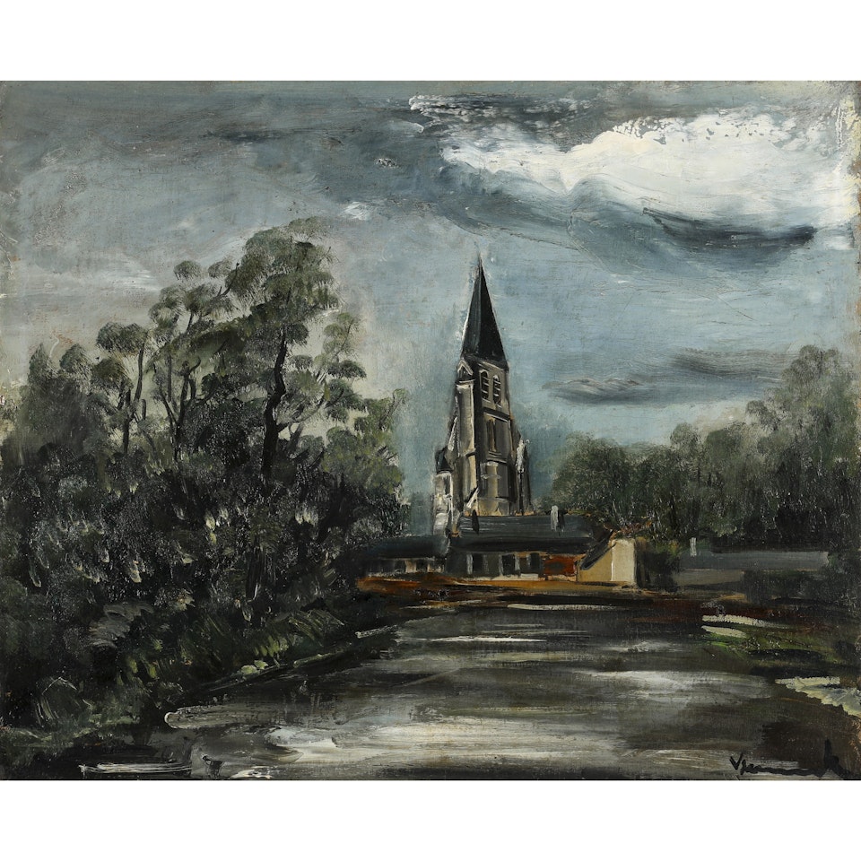L'EGLISE DE BREZOLLES/BREZOLLES CHURCH by Maurice de Vlaminck