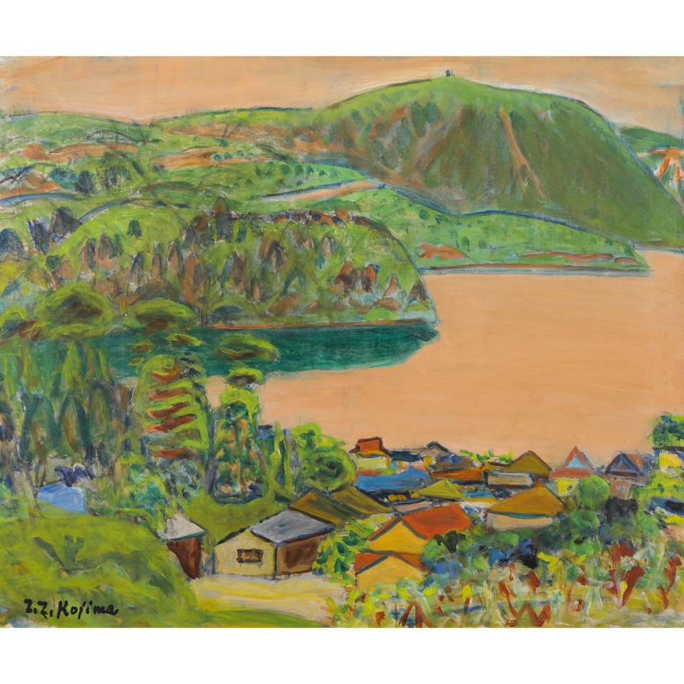 LAKE ASHI, HAKONE by Zenzaburo Kojima
