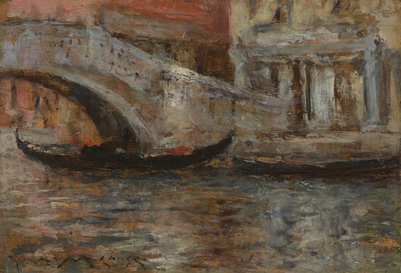 Gondola in Venice by William Merritt Chase