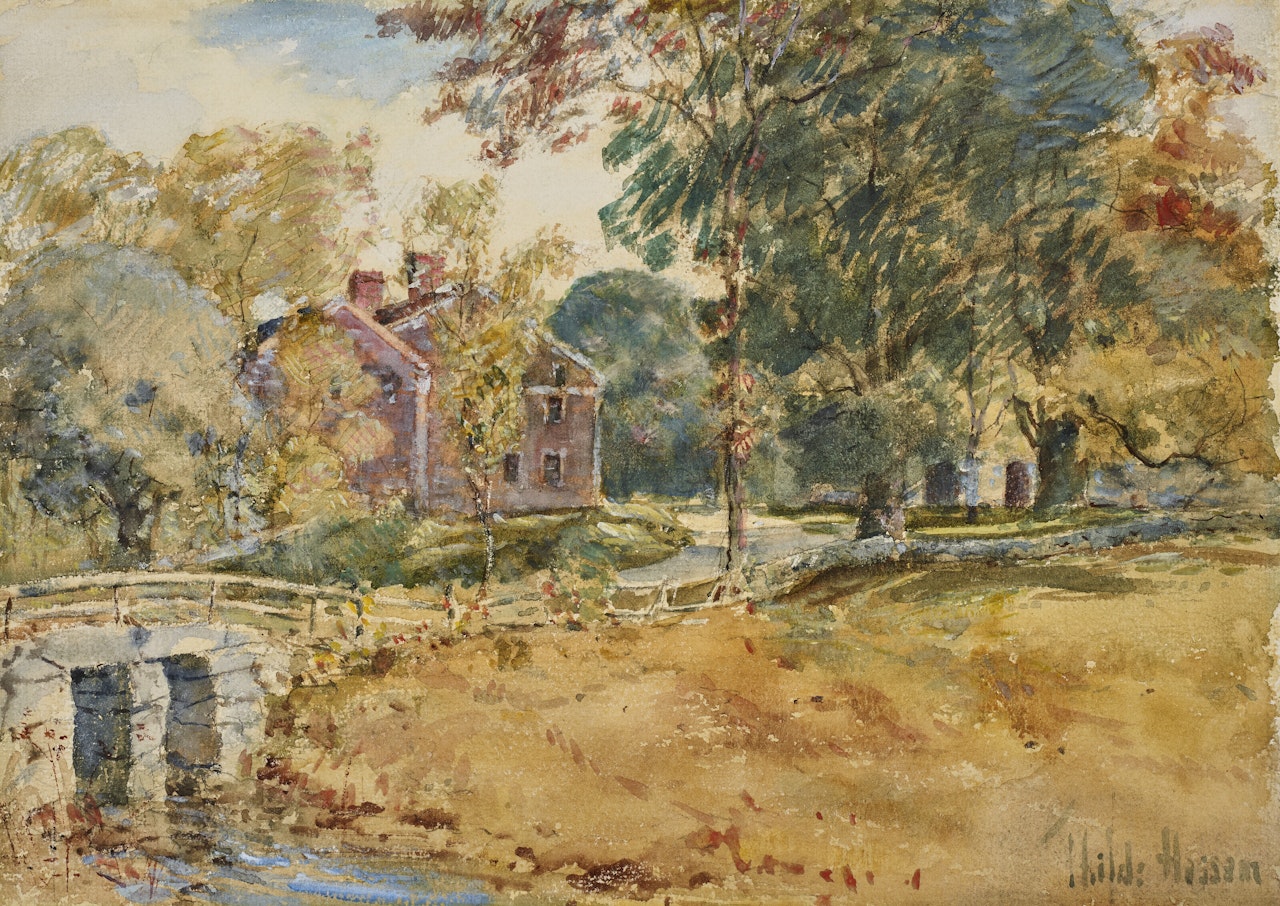 Wayside Inn, Sudbury, Massachusetts by Childe Hassam