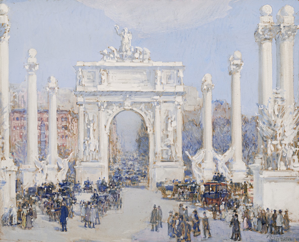 The Dewey Arch (Dewey's Arch) by Childe Hassam