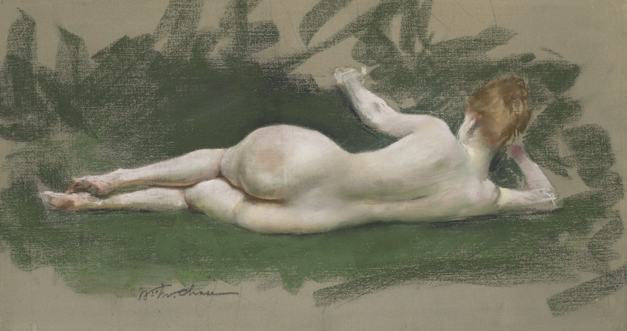 Untitled (Reclining Nude) by William Merritt Chase
