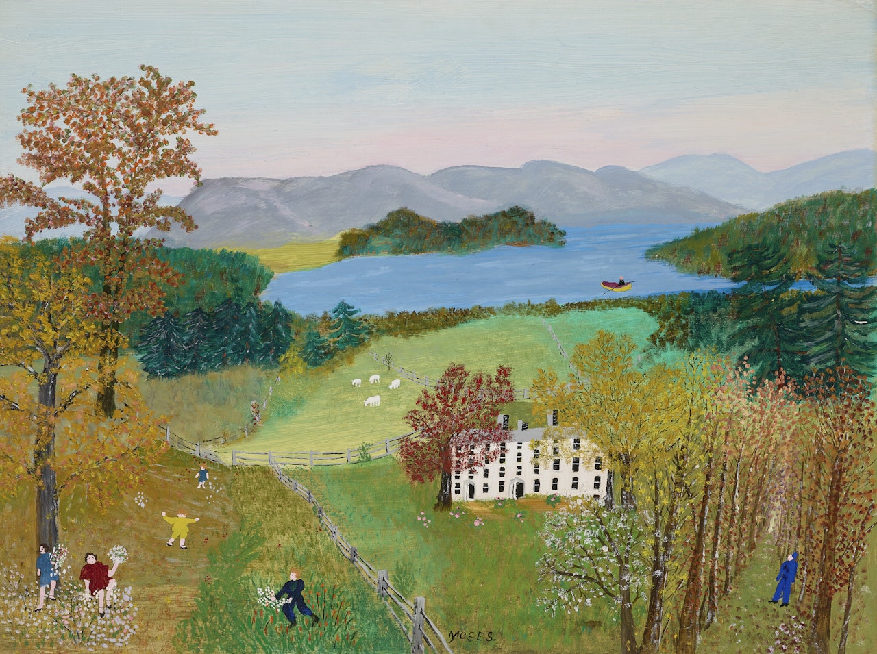In the Woods by Grandma Moses