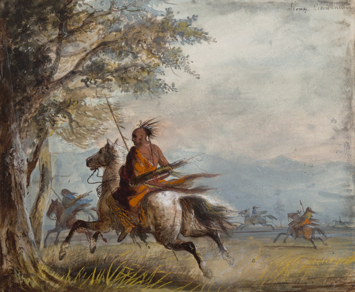 Sioux Reconnoitering by Alfred Jacob Miller