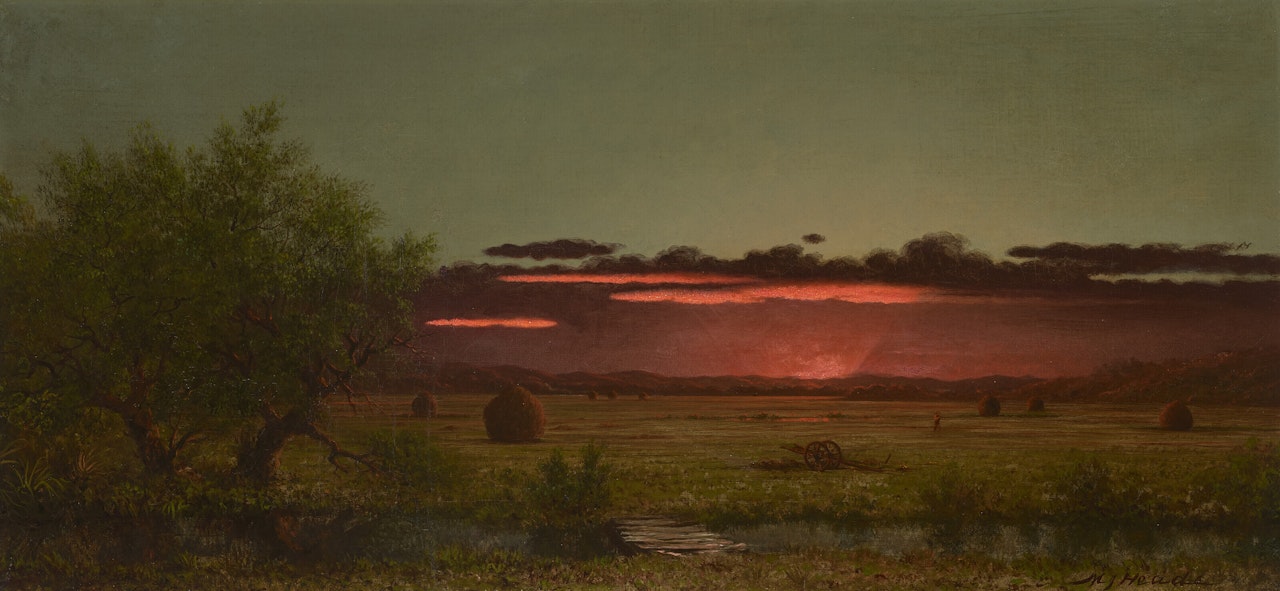 Jersey Meadows at Sunset by Martin Johnson Heade