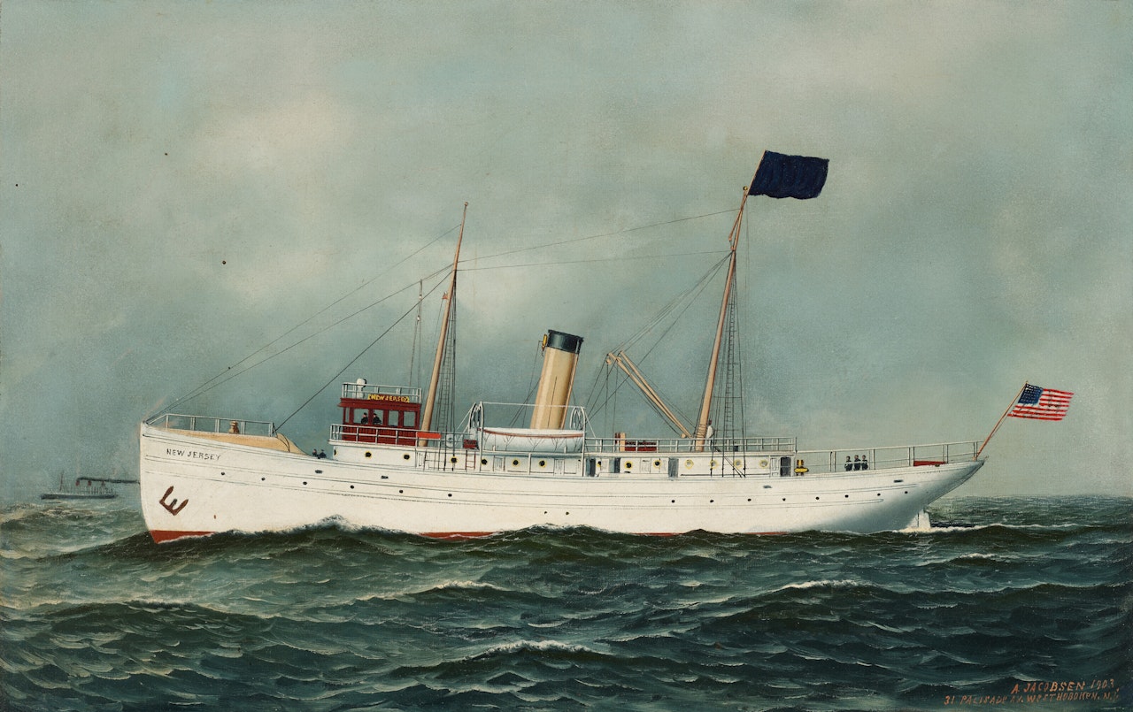 STEAMBOAT, " NEW JERSEY" by Antonio Jacobsen