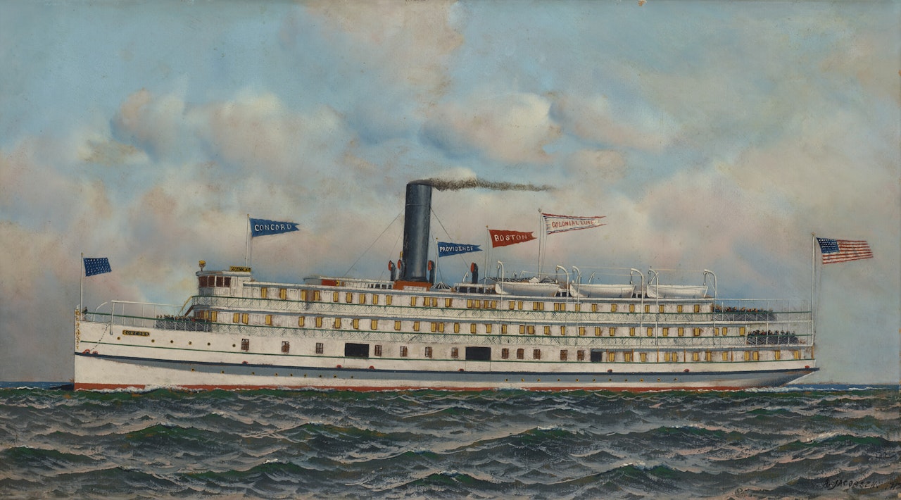 THE STEAMSHIP "CONCORD" by Antonio Jacobsen