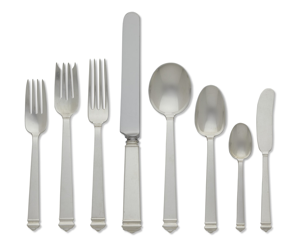 AN AMERICAN SILVER LUNCHEON FLATWARE SERVICE by Tiffany & Co.