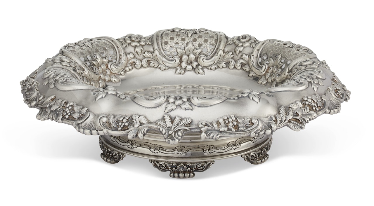 AN AMERICAN SILVER CENTERPIECE BOWL by Tiffany & Co.