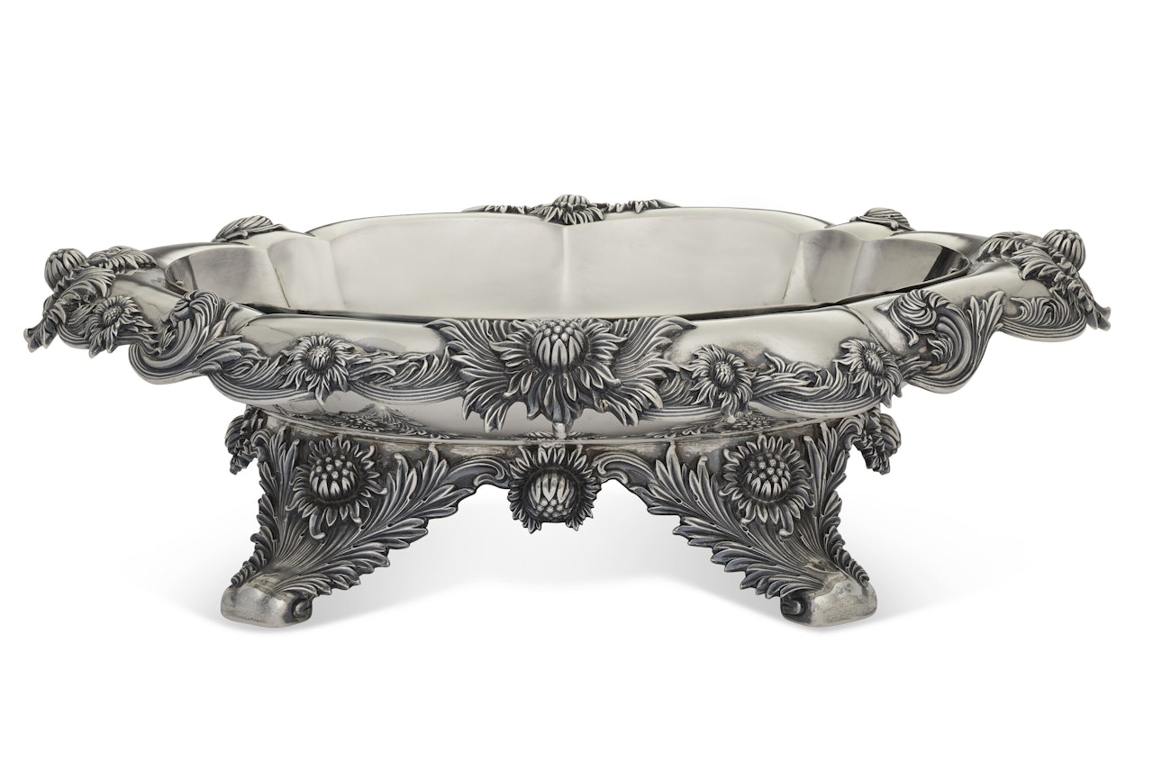 AN AMERICAN SILVER CENTERPIECE BOWL by Tiffany & Co.
