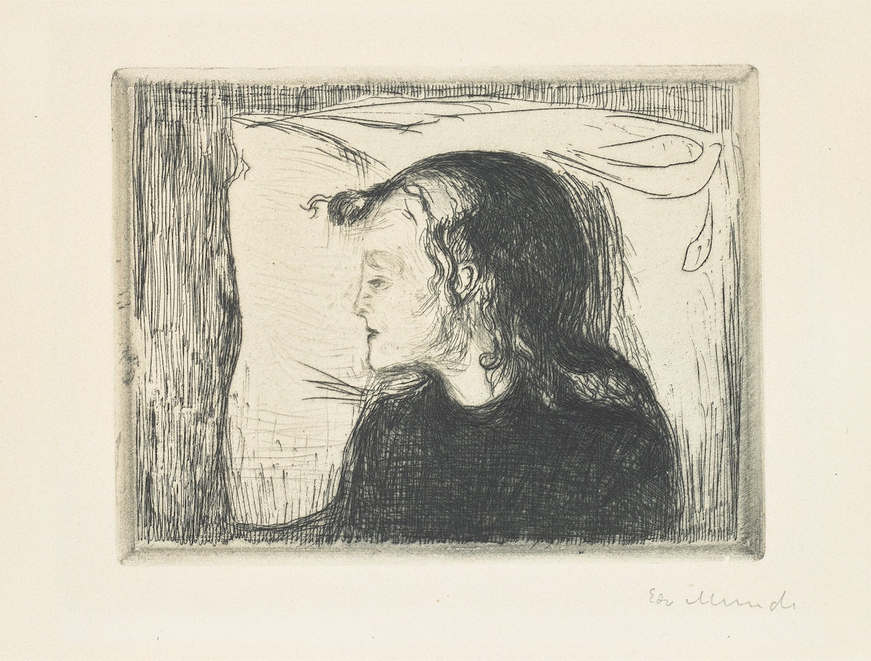 The Sick Child (Det syke barn) (W. 59.d, S. 60) by Edvard Munch