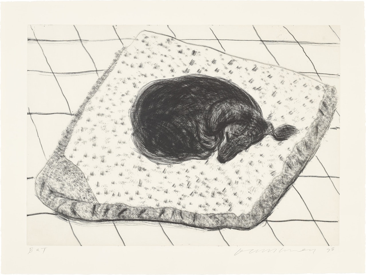 Dog Etching No. 4, from Dog Wall by David Hockney