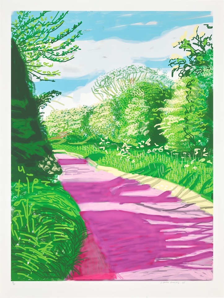 The Arrival of Spring in Woldgate, East Yorkshire in  (twenty eleven) - 31 May, No. 2 by David Hockney