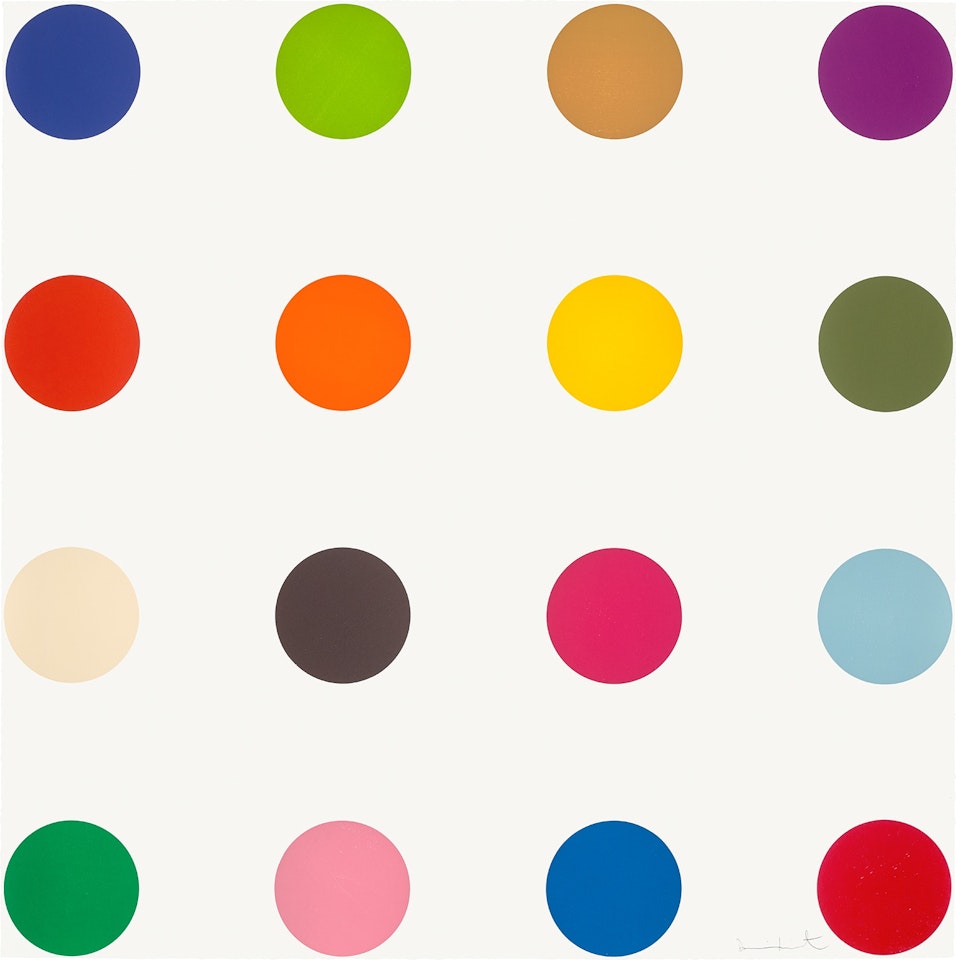 Cocarboxylase, from 12 Woodcut Spots by Damien Hirst
