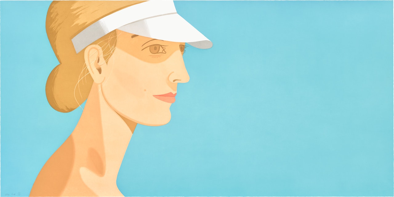 White Visor (S. 381) by Alex Katz