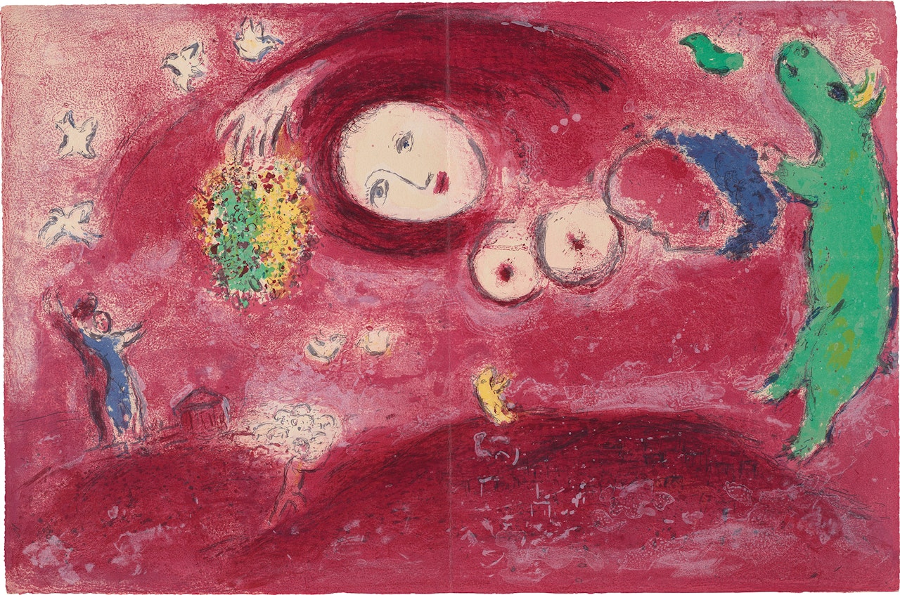 Printemps au pré (Springtime in the Meadow), from Daphnis et Chloé (M. 314, C. 46) by Marc Chagall