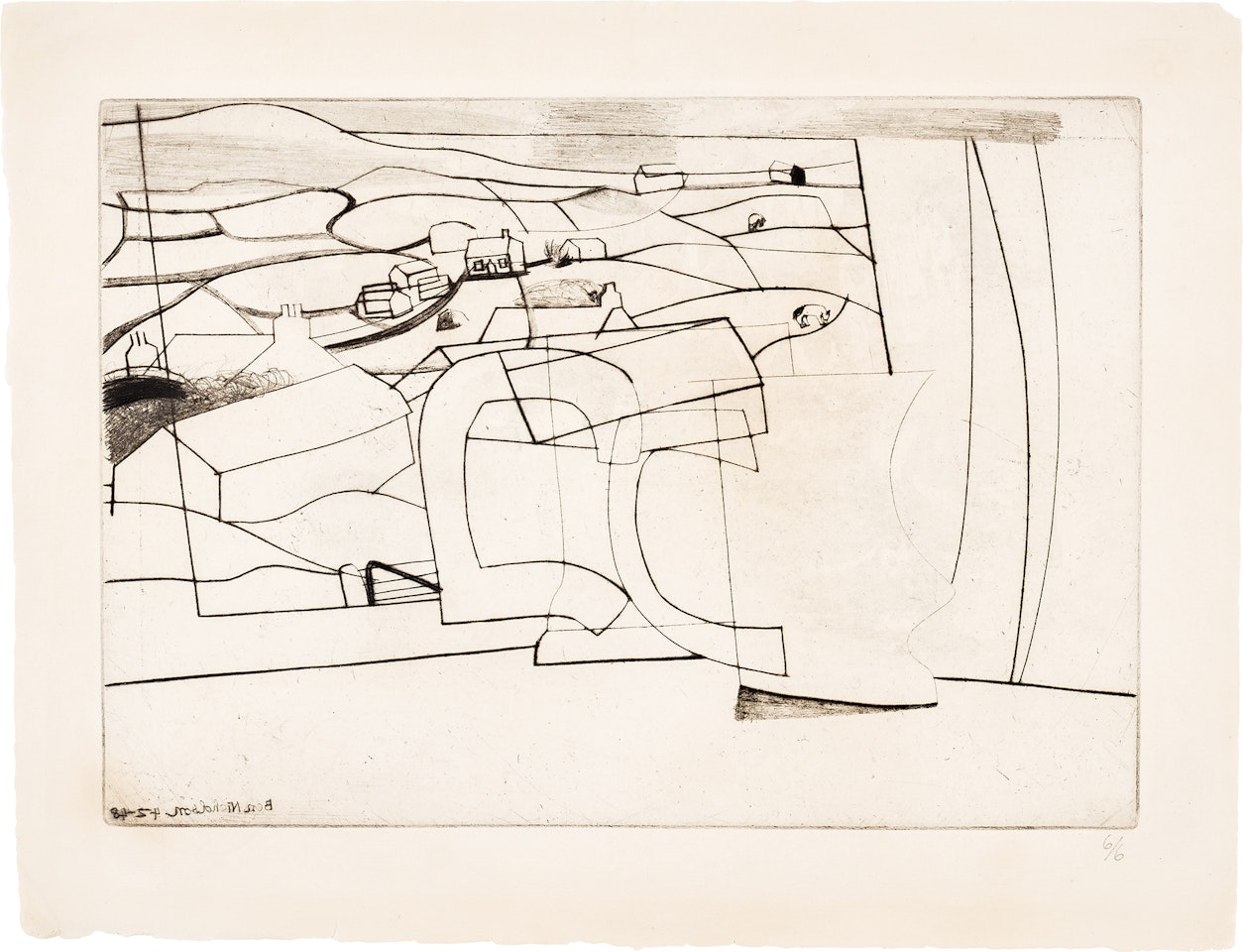Trendrine (L. 17, C. 25) by Ben Nicholson, O.M.