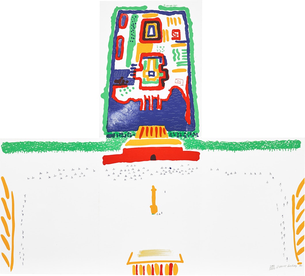 Red Square and the Forbidden City, from China Diary (M.C.A.T. 254) by David Hockney