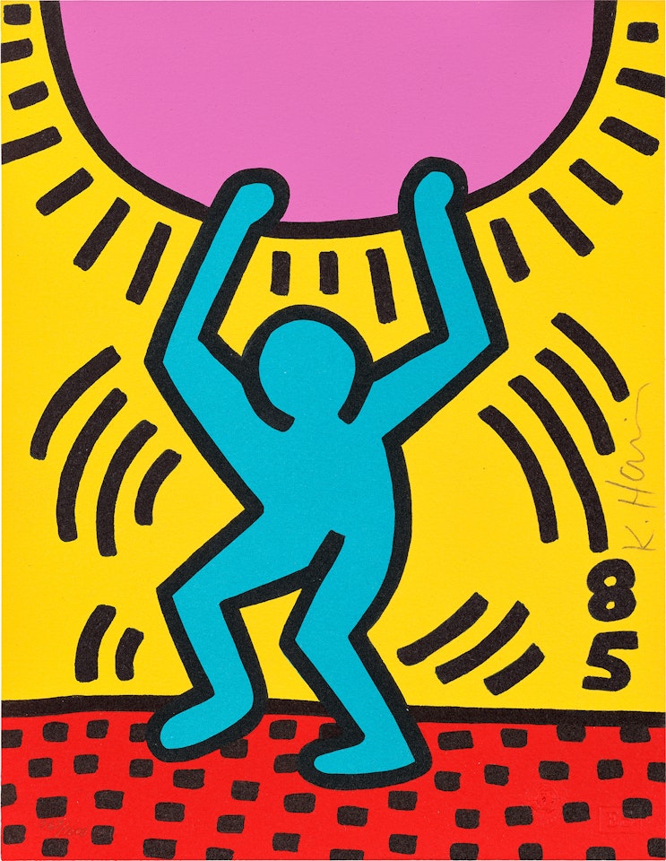 International Youth Year (L. pp. 36-37) by Keith Haring
