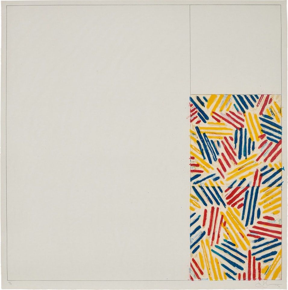 6 Lithographs (after "UNTITLED 1975"): #4 (Gemini G.E.L. 743, U.L.A.E. 177) by Jasper Johns