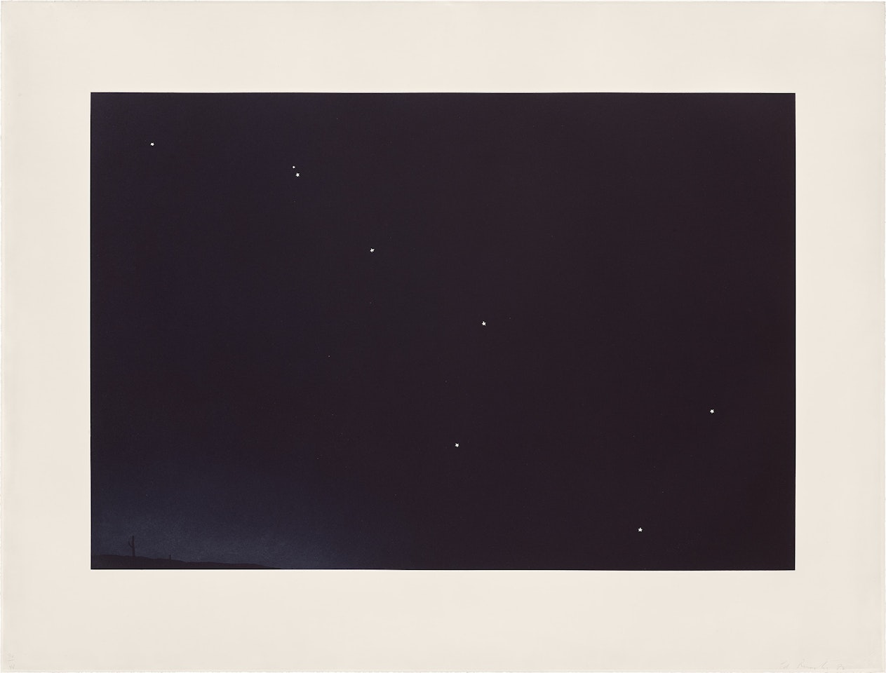 Big Dipper Over Desert (E. 131) by Ed Ruscha