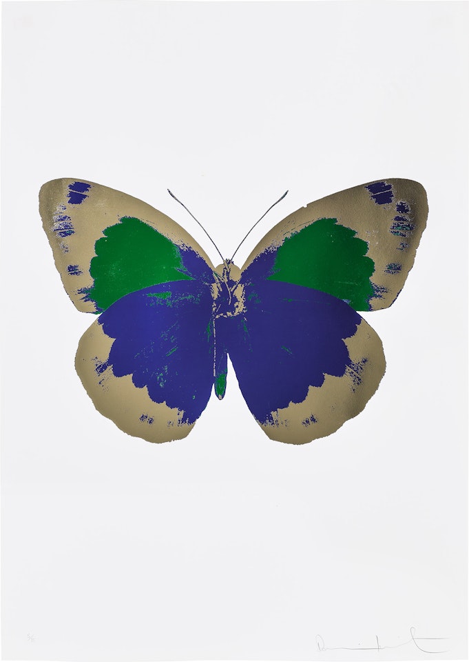 The Souls II - Westminster Blue/Cool Gold/Emerald Green by Damien Hirst