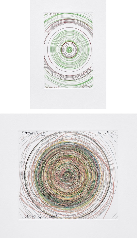 In a Spin, the Action of the World on Things, Volume I: two plates by Damien Hirst