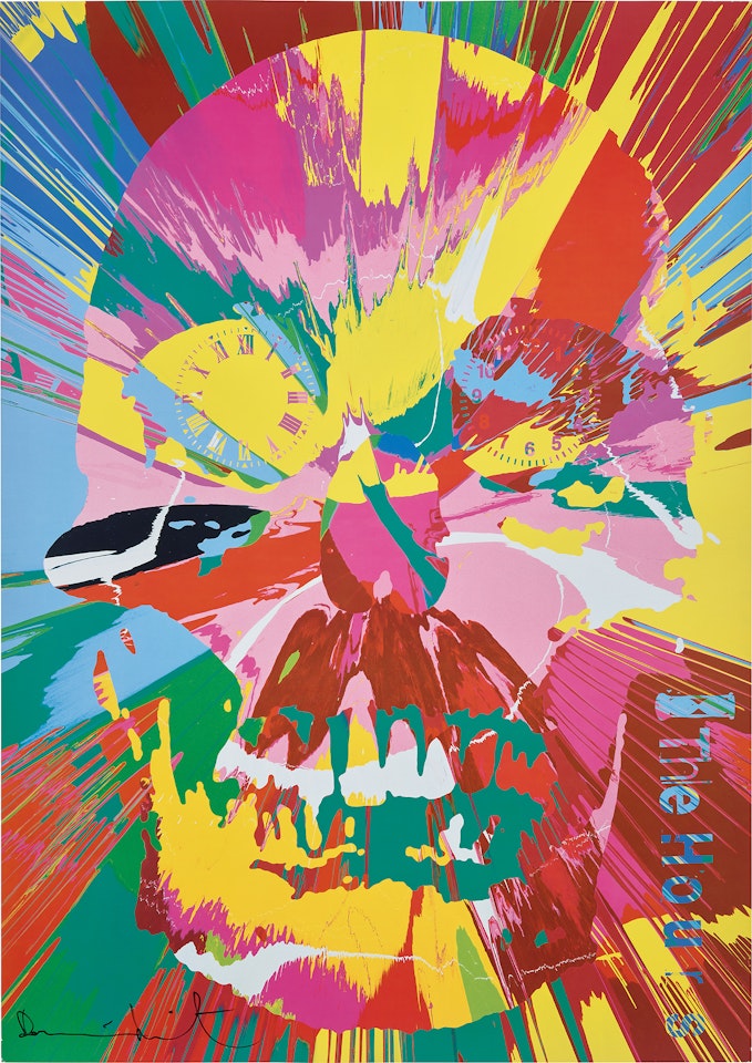 Beautiful Hours Spin Painting by Damien Hirst
