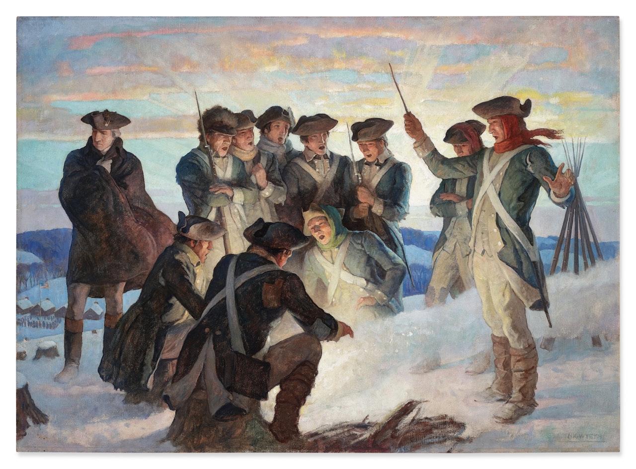 Winter at Valley Forge by Newell Convers Wyeth