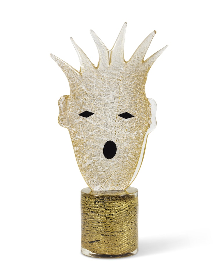 Renaissance head gold (from the Venetian Heads I series) by Kiki Kogelnik