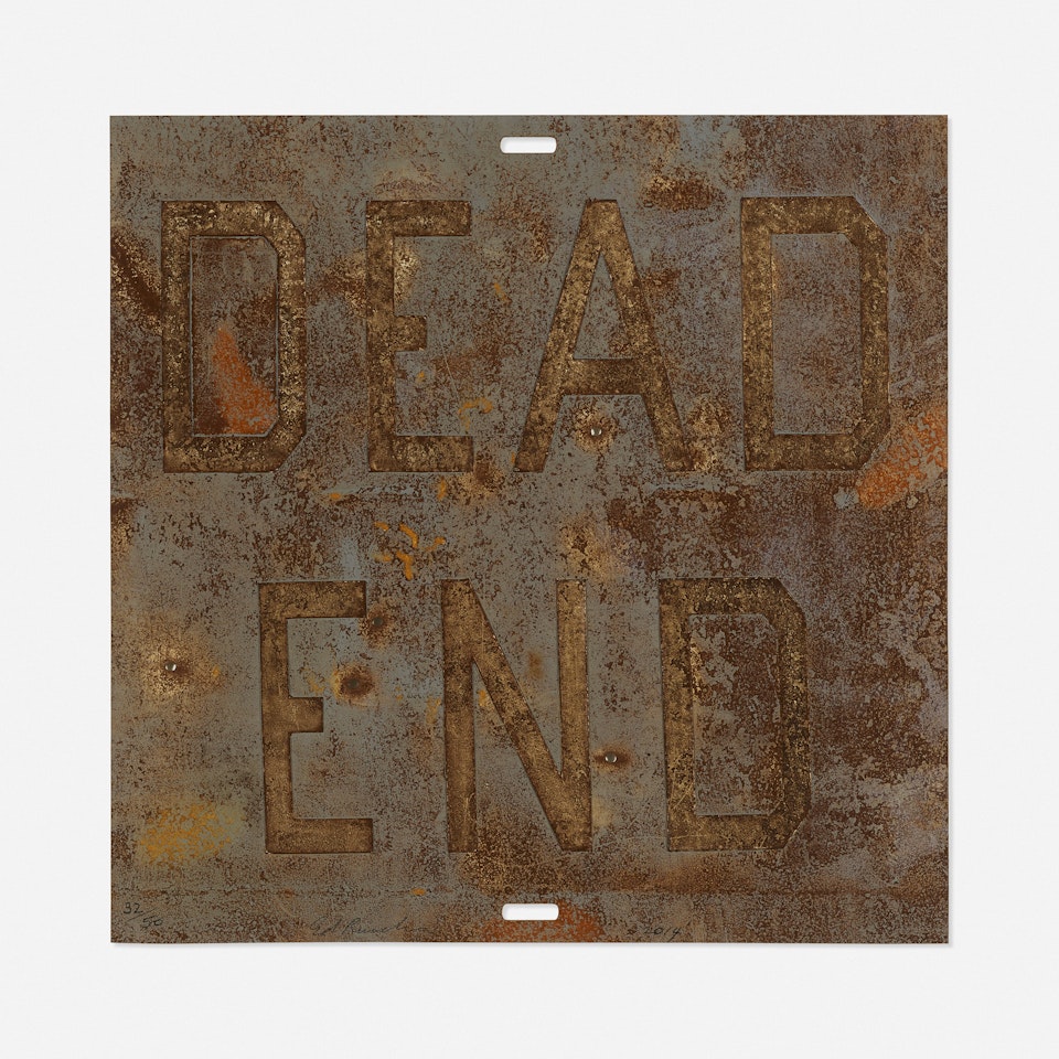 Rusty Signs, Dead End I by Ed Ruscha