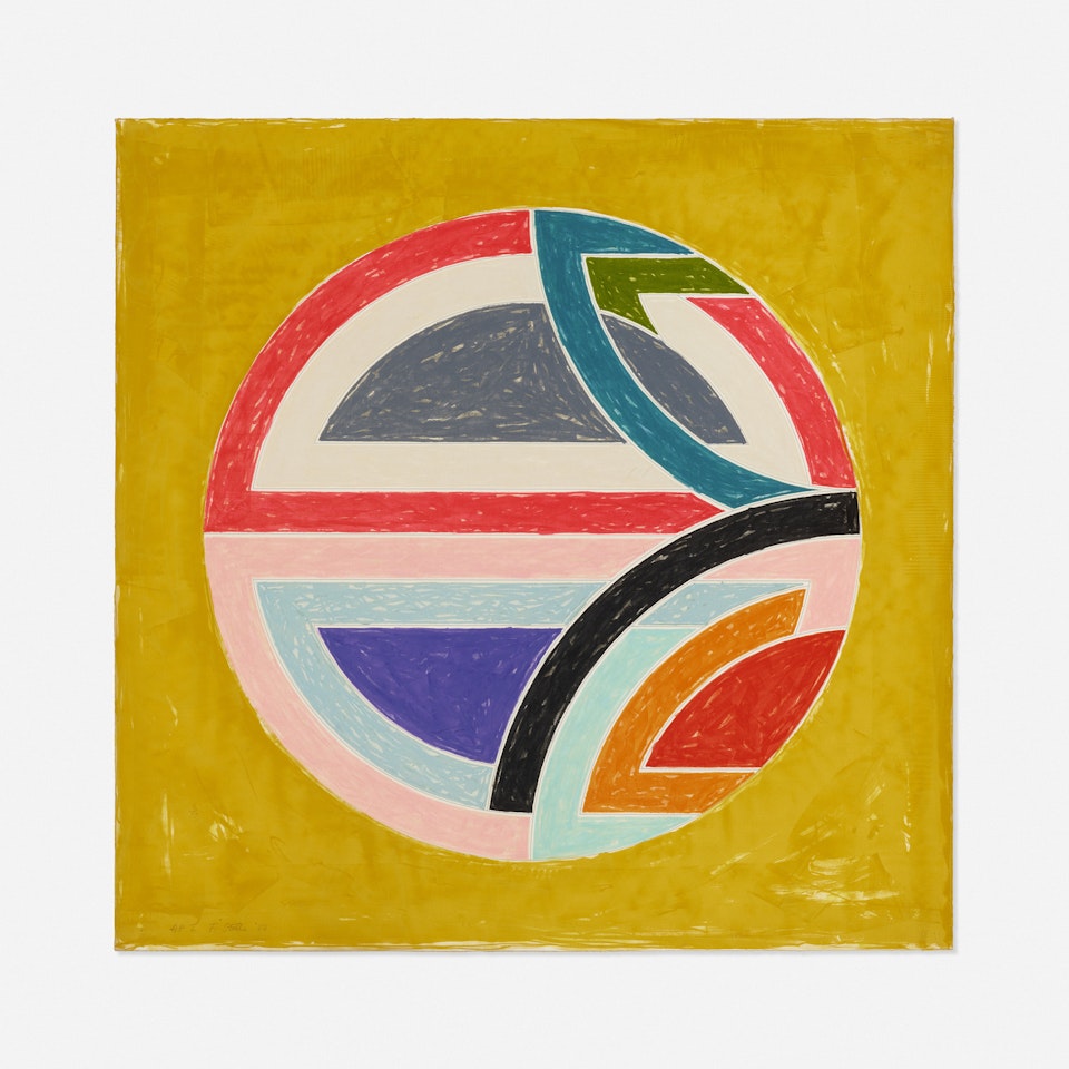 Sinjerli Variation with Colored Ground 1A by Frank Stella