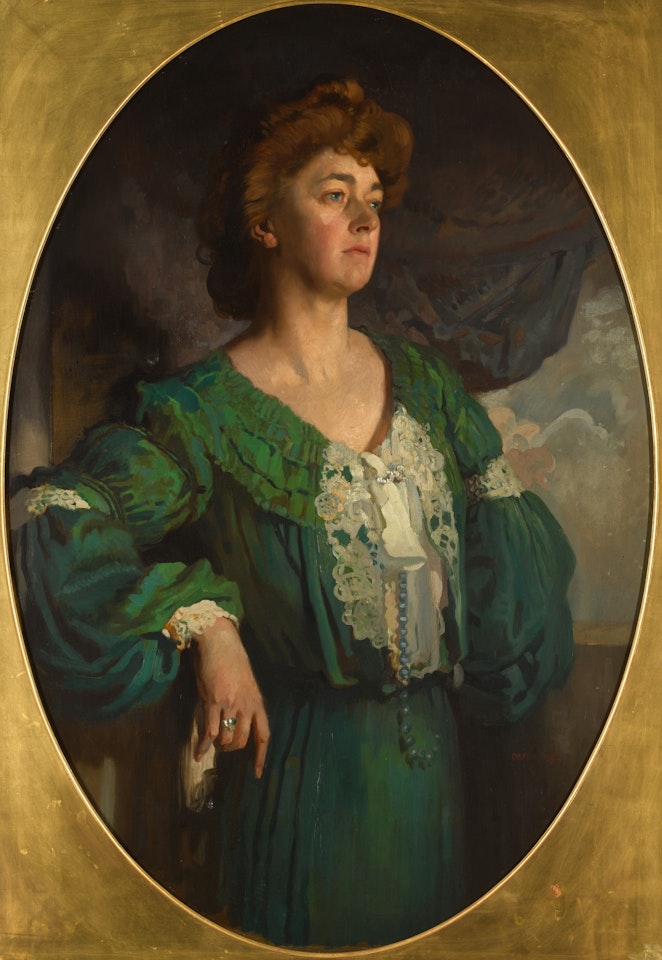 Portrait of Mary, Lady Gerard in a Green Dress by William Orpen