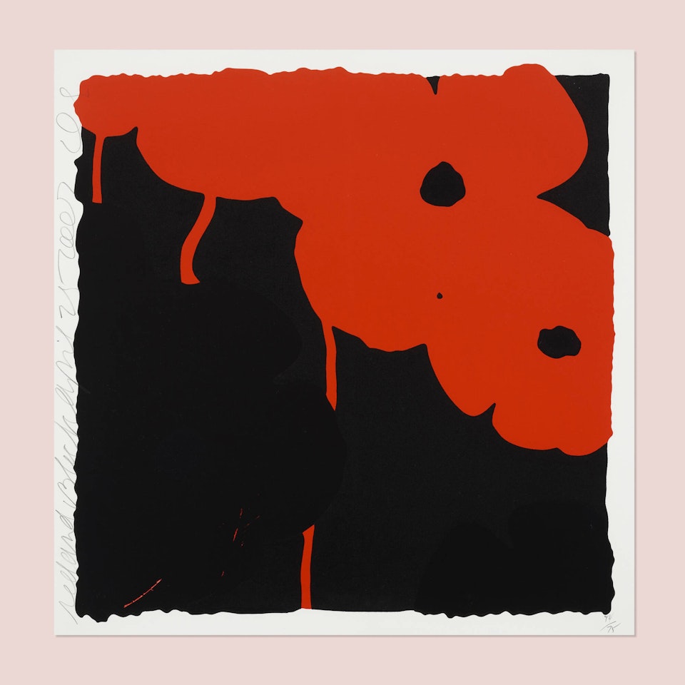 Red and Black Poppies II by Donald Sultan