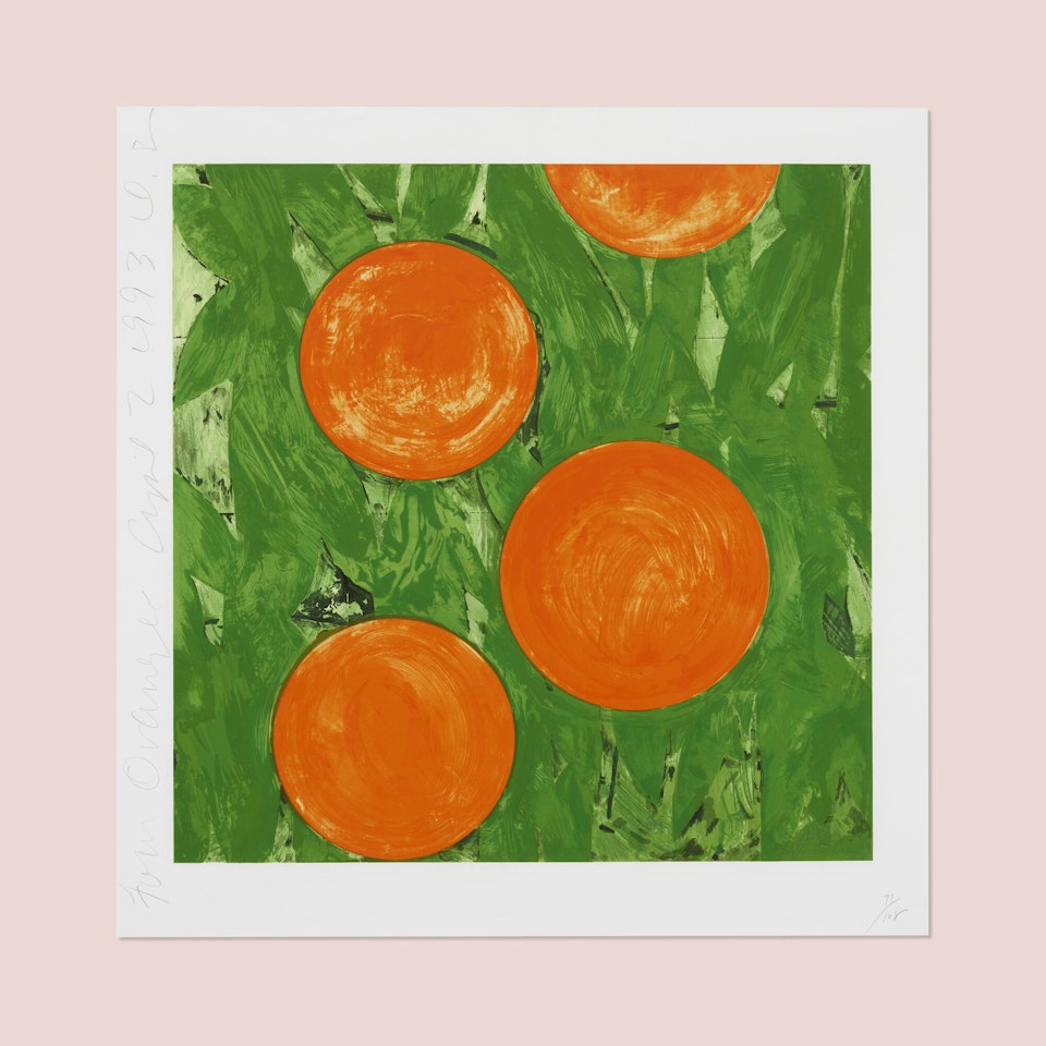 Four Oranges by Donald Sultan