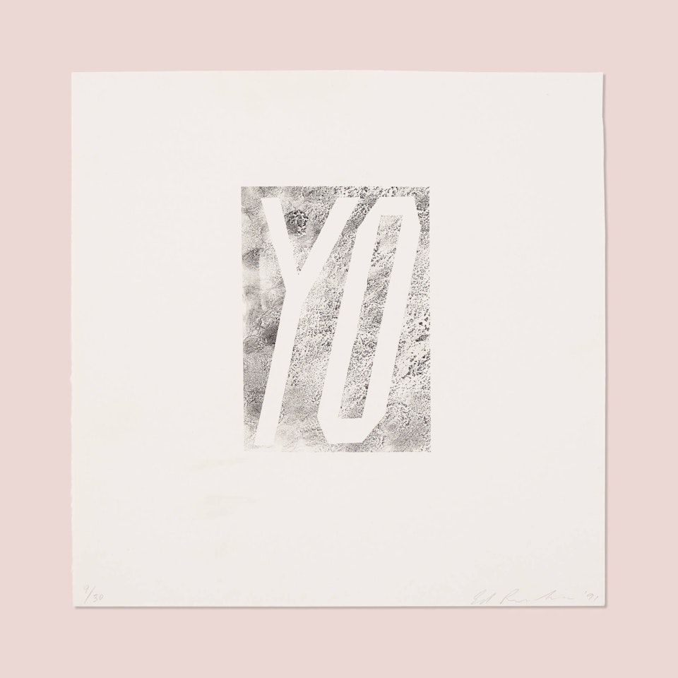 Yo by Ed Ruscha