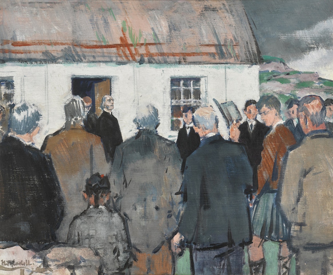 A Highland Funeral by Francis Campbell Boileau Cadell