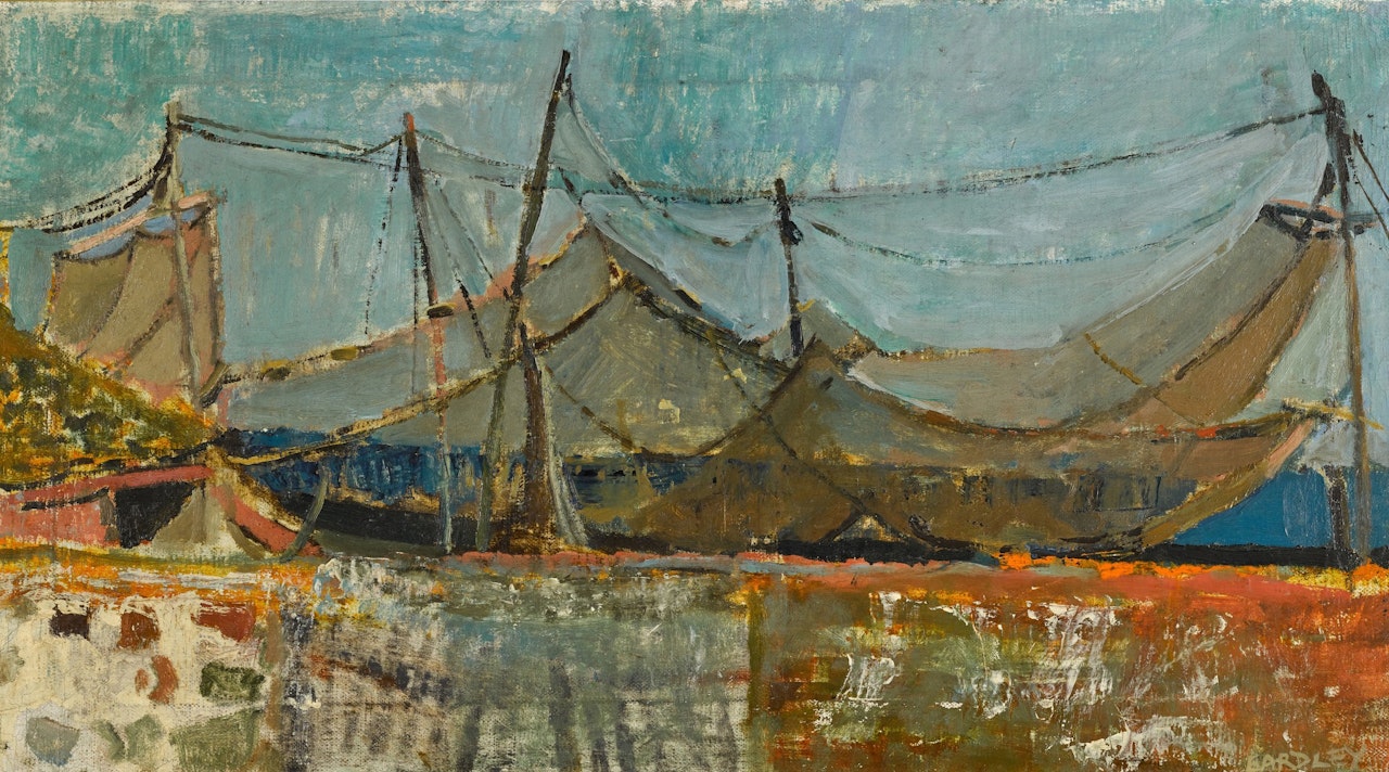 Drying Salmon Nets by Joan Eardley