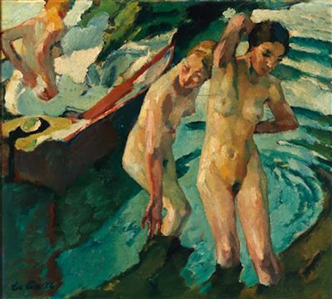 Bathers / Die Badenden by Leo Putz