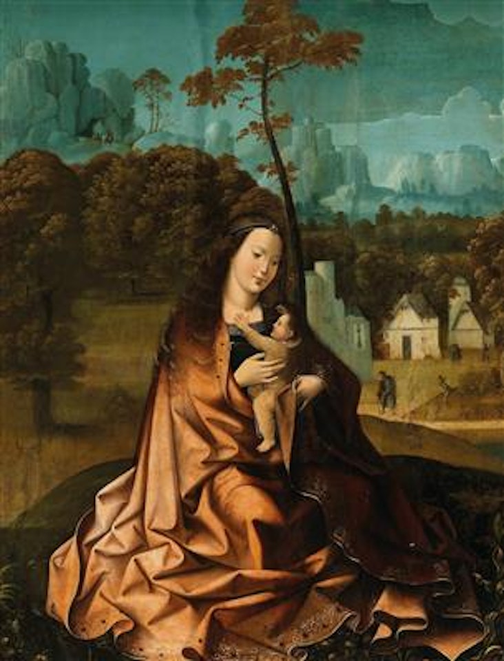 Virgin and Child in a landscape by Netherlandish School