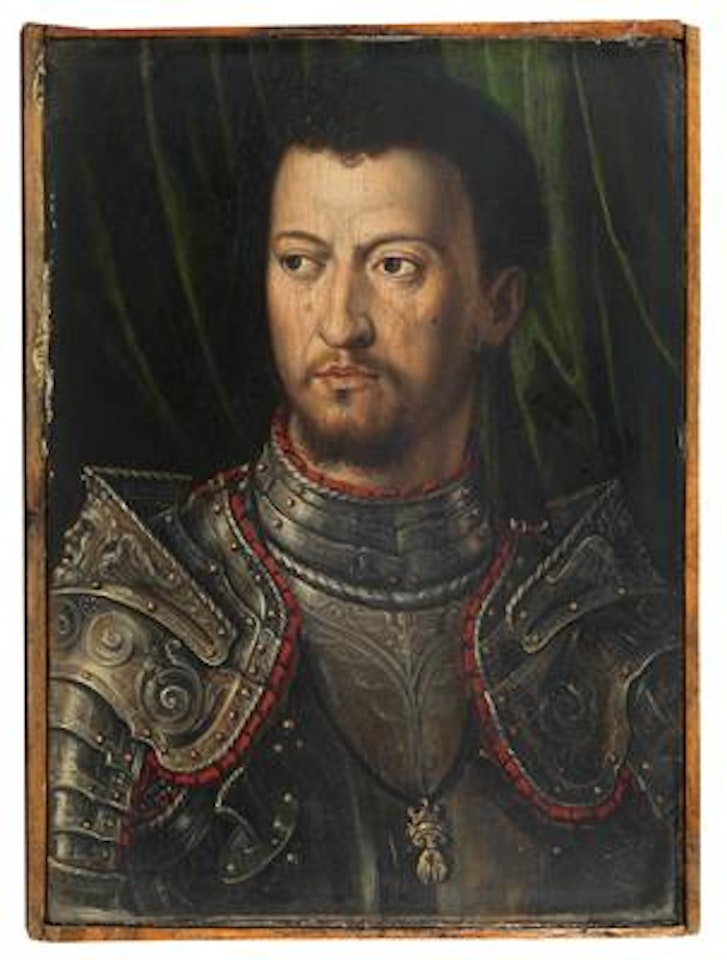 Portrait of Grand Duke Cosimo I de" Medici in armour (1519-1574) by Bronzino