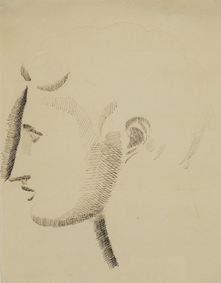 Male head study by Elie Nadelman