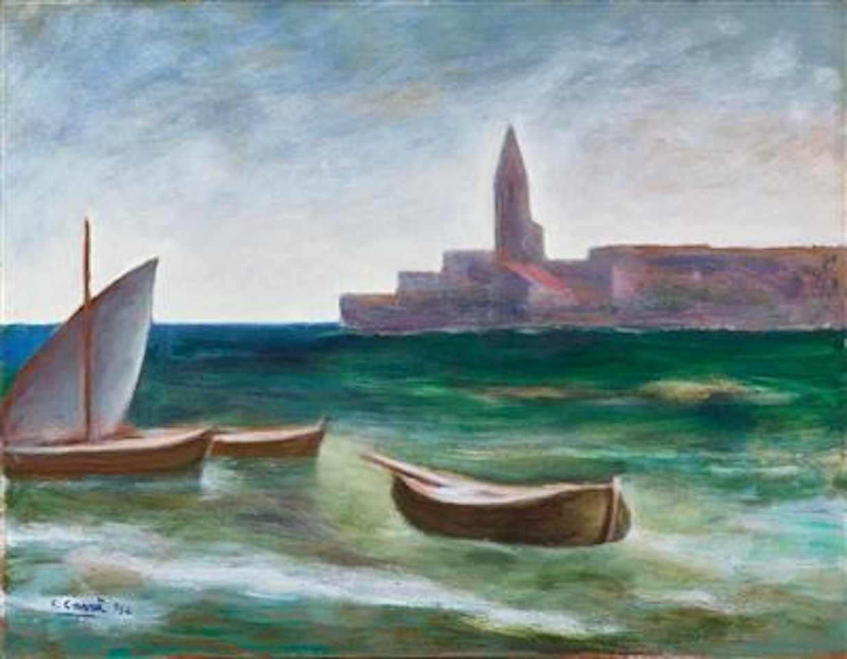 San Lorenzo al mare by Carlo Carra