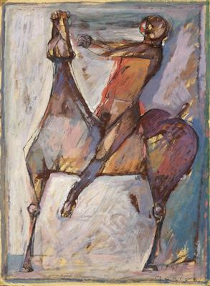 Untitled (Cavallo e cavaliere) by Marino Marini