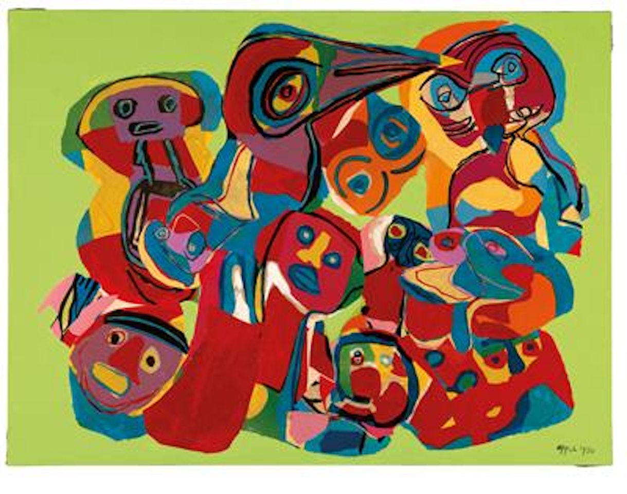 Untitled (Personnages) by Karel Appel