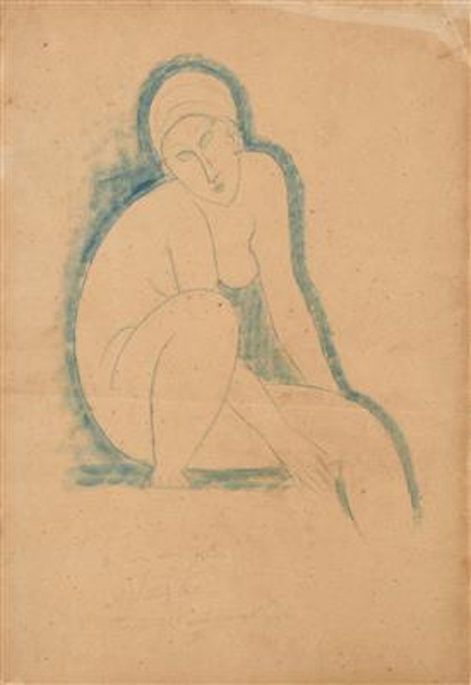 Nudo seduto by Amedeo Modigliani