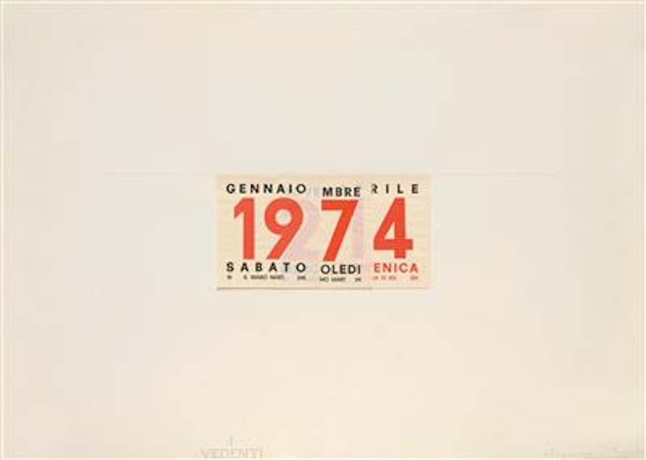 Calendario by Alighiero Boetti