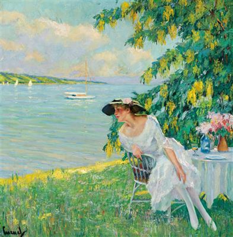 Unter den Goldregen (under the gold rain) by Edward Cucuel