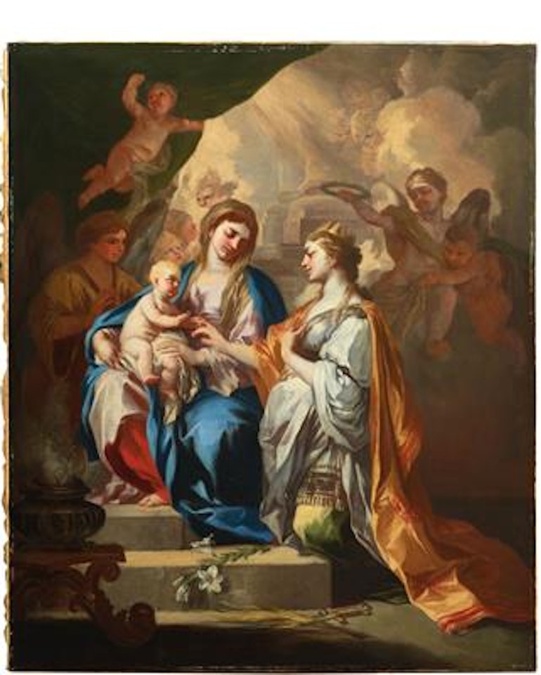 The Mystic Marriage of Saint Catherine by Francesco Solimena