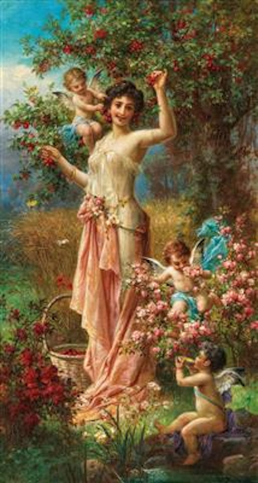 An Allegory of Summer with Messengers of Love by Hans Zatzka